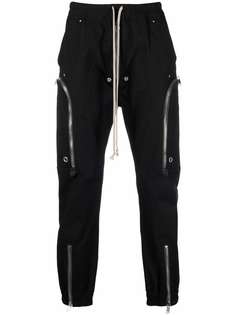 Rick Owens зауженные брюки с молнией