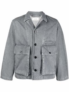 Lemaire джинсовая куртка свободного кроя