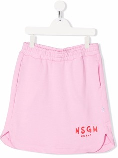 MSGM Kids юбка с логотипом