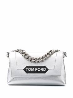 TOM FORD сумка-тоут с эффектом металлик и логотипом