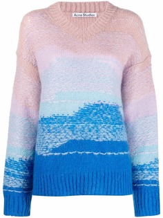 Acne Studios джемпер в стиле колор-блок