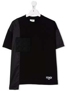 Fendi Kids футболка асимметричного кроя