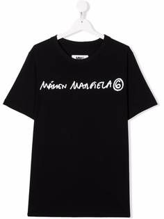 MM6 Maison Margiela Kids футболка с логотипом