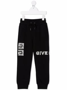 Givenchy Kids спортивные брюки с логотипом