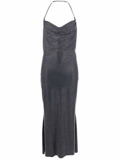 Giuseppe Di Morabito платье миди с пайетками и вырезом халтер