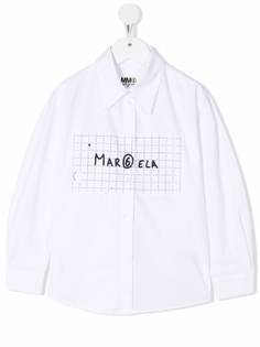 MM6 Maison Margiela Kids рубашка с графичным принтом