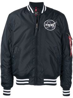 Alpha Industries бомбер Nasa с отделкой в полоску