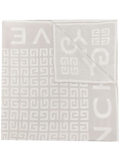 Givenchy шелковый платок с логотипом 4G