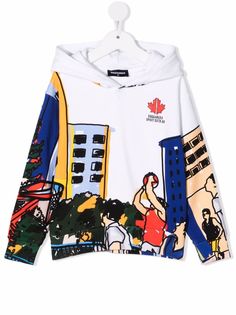 Dsquared2 Kids худи с принтом