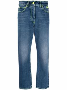 MSGM джинсы кроя слим с контрастной строчкой