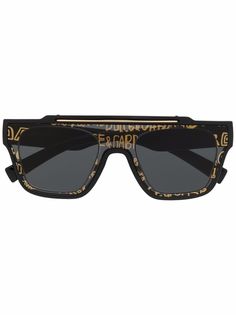Dolce & Gabbana Eyewear солнцезащитные очки в квадратной оправе с логотипом