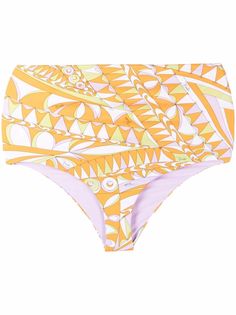Emilio Pucci плавки бикини с принтом Bandierine