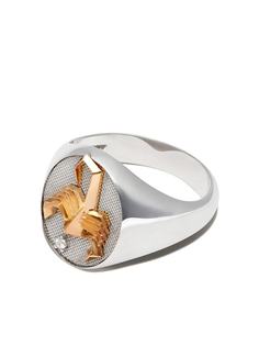 Foundrae кольцо Scorpio из белого и желтого золота
