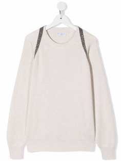 Brunello Cucinelli Kids джемпер с блестками