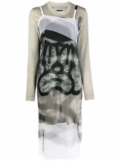 Givenchy короткое платье с принтом из коллаборации с Chito