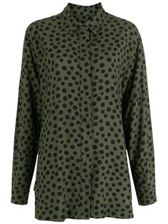Osklen рубашка Dots асимметричного кроя