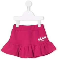 MSGM Kids юбка мини с логотипом