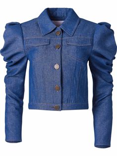 Carolina Herrera джинсовая куртка с присборенными рукавами