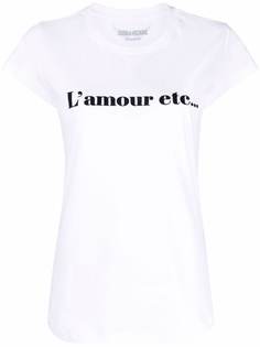 Zadig&Voltaire футболка с надписью