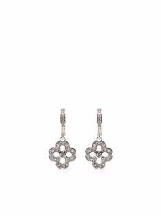 Kate Spade серьги-кольца с цветочным декором