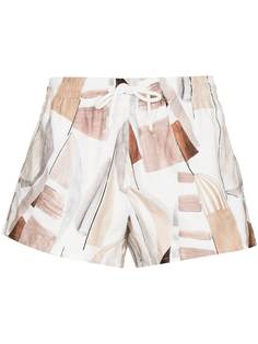 COMMAS плавки-шорты Sails с абстрактным принтом