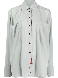 EFTYCHIA рубашка с накладным карманом