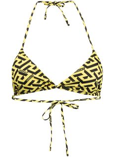 Versace лиф бикини с монограммой