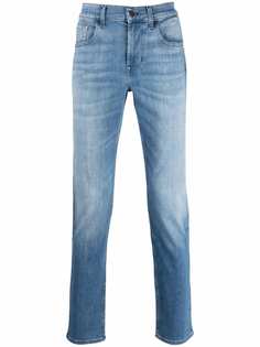 7 For All Mankind джинсы скинни с эффектом потертости