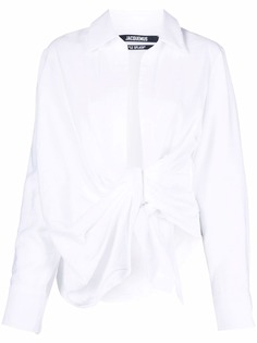 Jacquemus блузка Bahia с драпировкой