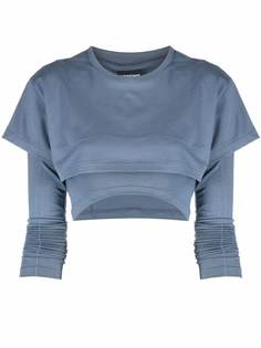 Jacquemus многослойная укороченная футболка