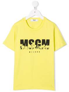 MSGM Kids футболка с логотипом