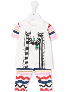 Stella McCartney Kids костюм-двойка с графичным принтом