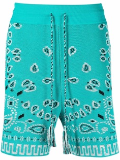 Alanui шорты с кулиской и принтом пейсли