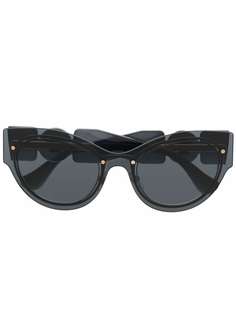 Versace Eyewear солнцезащитные очки в оправе кошачий глаз и декором Medusa