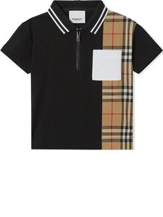 Burberry Kids рубашка поло в клетку Vintage Check