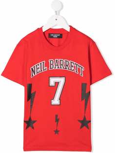 Neil Barrett Kids футболка с графичным принтом Lightning Bolt