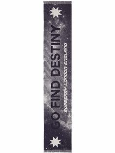 Burberry шерстяной жаккардовый шарф Destiny