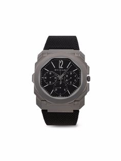 Bvlgari Pre-Owned наручные часы Octo Finissimo Chronograph GMT pre-owned 42 мм 2021-го года