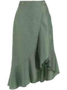 Isolda юбка Abaporu асимметричного кроя с оборками