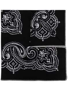 Givenchy шерстяной шарф с принтом