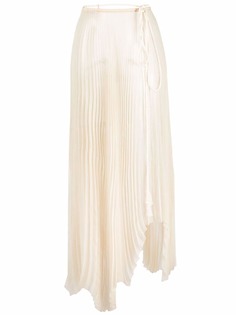 Nanushka плиссированная юбка асимметричного кроя
