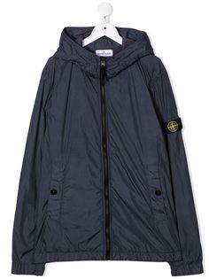 Stone Island Junior куртка с нашивкой-логотипом