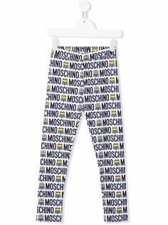 Moschino Kids легинсы с логотипом