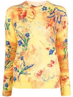 Ralph Lauren Collection кашемировый джемпер с цветочным принтом