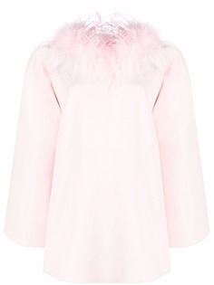 Styland драпированная блузка с перьями