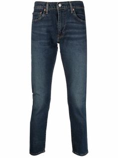 Levis узкие джинсы с эффектом потертости