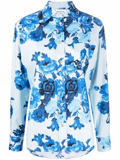 P.A.R.O.S.H. рубашка с цветочным принтом