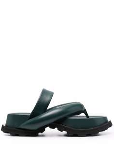 Jil Sander сандалии с Т-образным ремешком