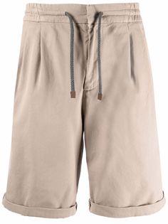 Brunello Cucinelli шорты чинос с кулиской