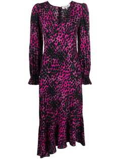 DVF Diane von Furstenberg платье с леопардовым принтом
